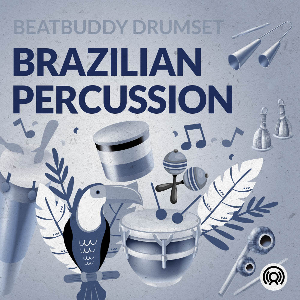 Brazilian Percussion instruments artwork